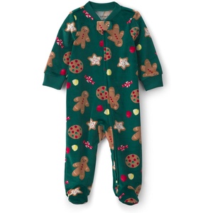 Carter’s Baby Fleece Holiday Sleep and Play(Green Gingerbread)