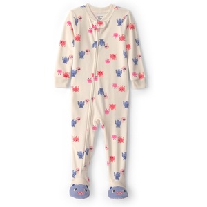 Carter’s Baby Girls’ 1-piece Fleece Pj(Gril Monster Feet)