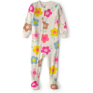Carter’s Baby Girls’ 1-piece Fleece Pj(Multi Flowers)