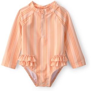 Carter’s Baby Girls’ 1-piece Rashguard(Orange Stripe)