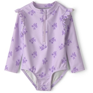 Carter’s Baby Girls’ 1-piece Rashguard(Purple Fish)