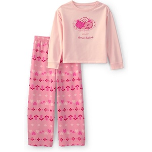 Carter’s Baby Girls’ 2-piece Fleece Pjs(Pink Donuts Fairisle)