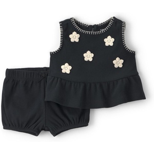 Carter’s Baby Girls’ 2-piece Set(Black/Cream Floral)