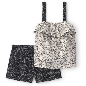 Carter’s Baby Girls’ 2-piece Set(Black/Cream Seashells)