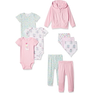 Carter’s Baby Girls’ 9-piece Basic Gift Set(Pink Floral)