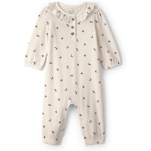 Carter’s Baby Girls’ One-piece Jumpsuit(Cream Holly Berry)