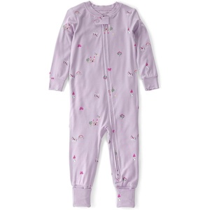 Carter’s Baby Girls’ Purelysoft 1-piece Pajamas(Purple Fairytale)
