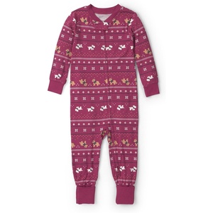 Carter’s Baby Purelysoft 1-piece Pajamas(Burgundy Fair Isle)