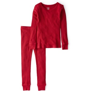 Carter’s Baby Purelysoft Long-sleeve 2-piece Pajamas(Red Solid)
