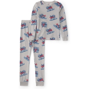 Carter’s Boys’ 2-piece Fleece Pjs(Yeti Snowboard)