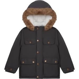 Carter’s Boys’ Frost Fort Parka Coat(Dark Grey)