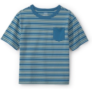 Carter’s Boys’ Short-Sleeve Graphic Tee Shirt(Blue Stripe)
