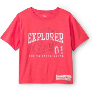 Carter’s Boys’ Short-Sleeve Graphic Tee Shirt(Orange Explorer Camp)