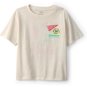 Carter’s Boys’ Short-Sleeve Graphic Tee Shirt(Sweet Cream Snacks)
