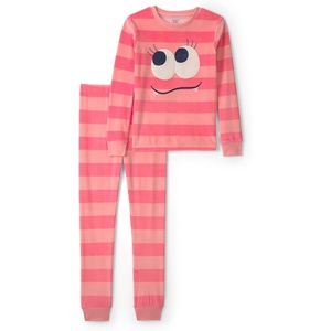Carter’s Girls’ 2-piece Fleece Pjs(Girl Monster Face)