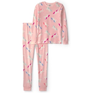 Carter’s Girls’ 2-piece Fleece Pjs(Pink Unicorn Print)