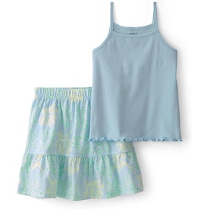 Carter’s Girls’ 2-piece Set(Blue/Green Floral)