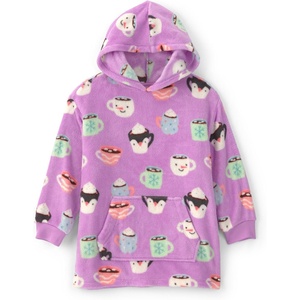 Carter’s Girls’ Oversized Fleece Hoodie(Hot Cocoa Hoodie)