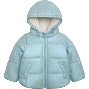 Carter’s Girls’ Winter Coat Puffer Jacket with Sherpa Lined Hood(Iridescent Blue)