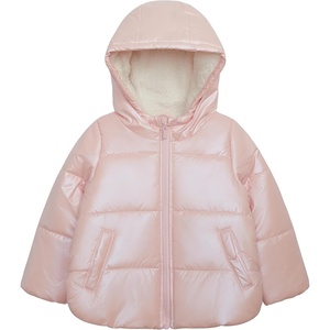 Carter’s Girls’ Winter Coat Puffer Jacket with Sherpa Lined Hood(Iridescent Pink)