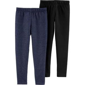 Carter’s Little Girl’s 2-Pack Leggings Pants(Navy Black)