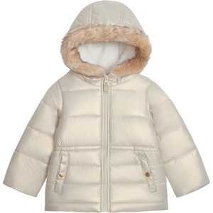 OSHKOSH B’GOSH Baby Girls’ Warm Winter Parka Coat With Faux Fur Sherpa-lined Hood(Khaki)