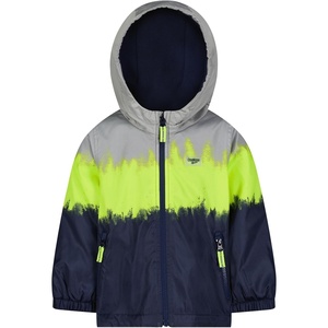 OSHKOSH B’GOSH Boys’ Midweight Jersey Lined Hooded Jacket With Zipper Pocket(Navy)