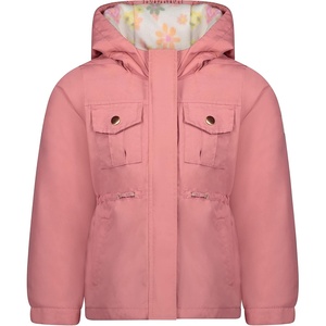 OSHKOSH B’GOSH girls Midweight Fleece Lined Windbreaker Jacket(Rose)