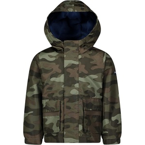 Osh Kosh boys Midweight Fleece Lined Windbreaker Jacket(Green Camo)