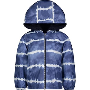 Osh Kosh boys Midweight Fleece Lined Windbreaker JacketTransitional Jacket(Blue-white)