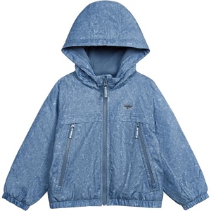 OshKosh B’gosh Boys Sporty Bomber Jacket with Fleece Hood and Lining(Blue)
