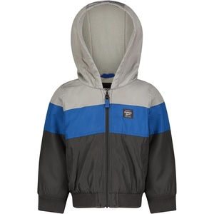 OshKosh B’gosh Boys Sporty Bomber Jacket with Fleece Hood and Lining(Grey)