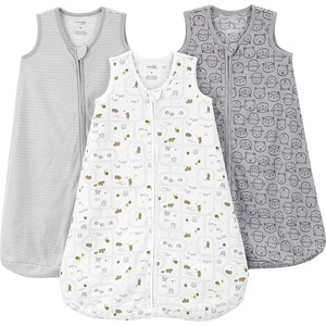 Simple Joys by Carter’s Baby 2-pack Microfleece Long-sleeve Sleepbag(Animal/Stripe)