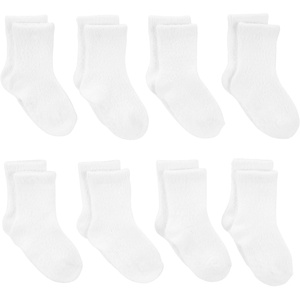 Simple Joys by Carter’s Baby 8-Pack Chenille Socks(White)