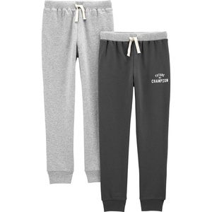 Simple Joys by Carter’s Baby Boys’ 2-Pack Athletic Knit Jogger Pants(Light Grey Heather/Dark Grey Kid)