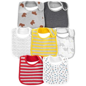 Simple Joys by Carter’s Baby Boys’ 7-Pack Teething Bibs(Bear/Dinosaur/Stripe)