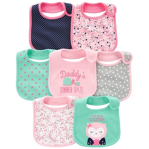 Simple Joys by Carter’s Baby Boys’ 7-Pack Teething Bibs(Pink/Mint Green)